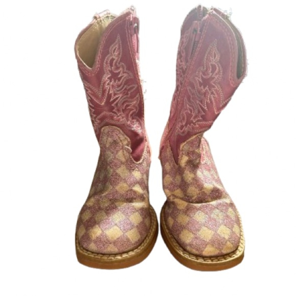 Roper Infant Boots in Pink Glitter Size 5
